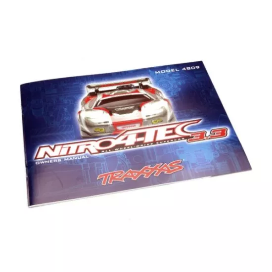 Owners manual, Nitro 4-Tec (with TRX 3.3 Racing Engine), TRX4899R