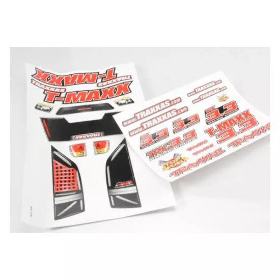 Decal sheets, T-Maxx 3.3 (long wheelbase) (model 4908)