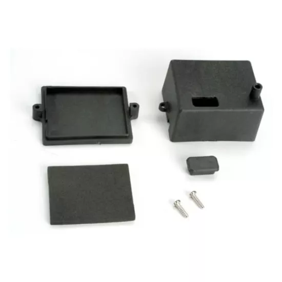 Box, receiver/ x-tal access rubber plug/ adhesive foam chass, TRX4924