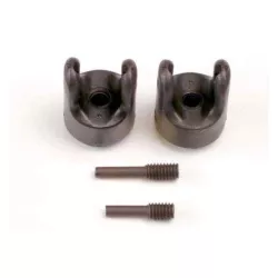 Transmission output yokes (heavy-duty) (2)/ set screw yoke p, TRX4927X