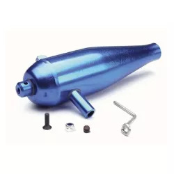 Tuned pipe, high performance (aluminum) (blue-anodized)/ pip, TRX4942