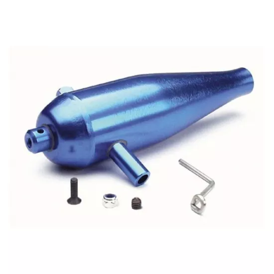 Tuned pipe, high performance (aluminum) (blue-anodized)/ pip, TRX4942