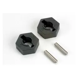 Wheel hubs, hex (2)/ axle pins (2.5x12mm) (2), TRX4954