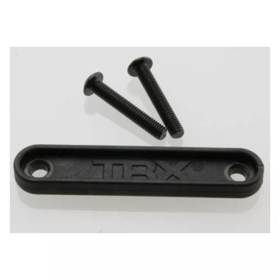 Tie bar, rear (1) /3x18mm BCS (2) (fits all Maxx trucks), TRX4956