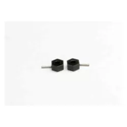 Hex wheel hubs (tall offset, 14x7.5mm) (2)/ axle pins (2.5x1, TRX4959