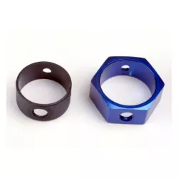 Brake adapter, hex aluminum (blue), TRX4966