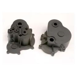 Gearbox halves (f&r)/ rubber access plug, TRX4991