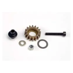 Idler gear, steel (16-tooth)/ idler gear shaft/ 3x8mm flat m, TRX4996