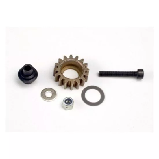 Idler gear, steel (16-tooth)/ idler gear shaft/ 3x8mm flat m, TRX4996