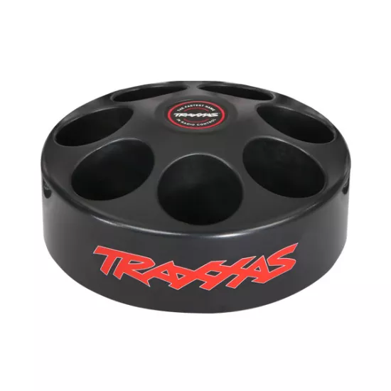 Spinning carousel rack shock oil