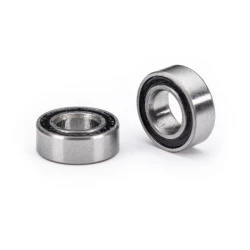 Ball bearings, black rubber sealed (3.5x7x2.5mm) (2)