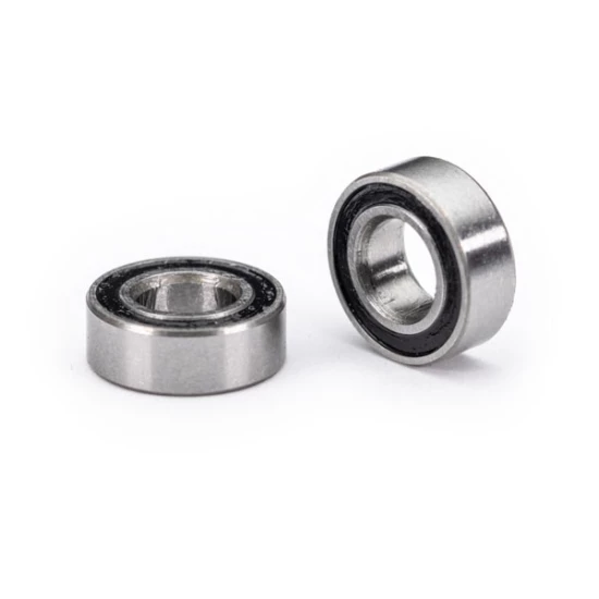 Ball bearings, black rubber sealed (3.5x7x2.5mm) (2)