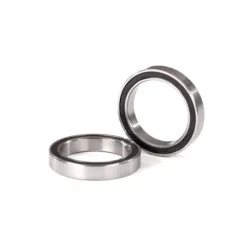 Ball bearings, black rubber sealed (17x23x4mm) (2)