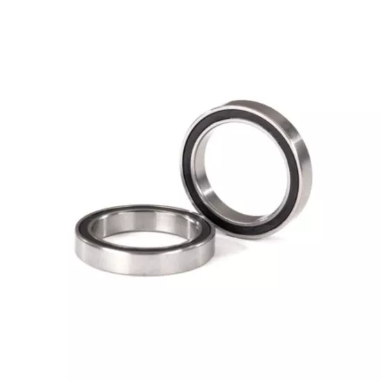 Ball bearings, black rubber sealed (17x23x4mm) (2)