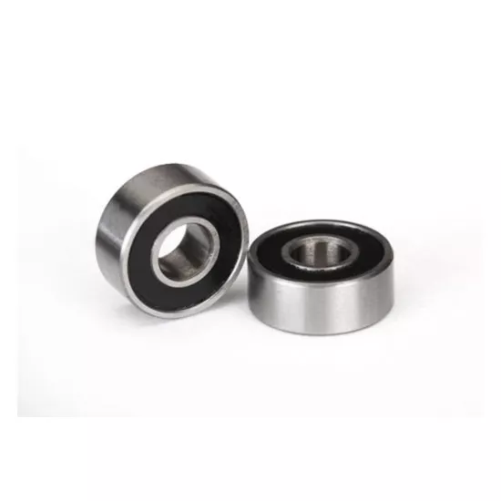 Ball bearings, black rubber sealed (4x10x4mm) (2), TRX5104A