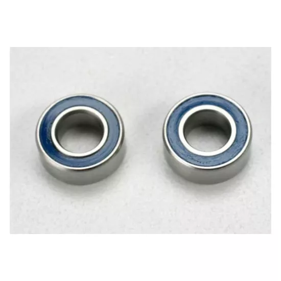 Ball bearings, blue rubber sealed (5x10x4mm) (2), TRX5115