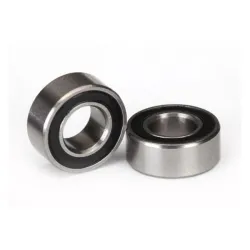 Ball bearings, black rubber sealed (5x10x4mm) (2), TRX5115A