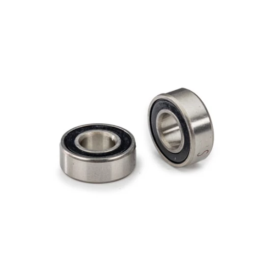 Ball bearing, black rubber sealed, stainless (5x11x4mm) (2)