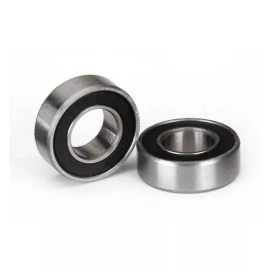Ball bearings, black rubber sealed (6x12x4mm) (2), TRX5117A