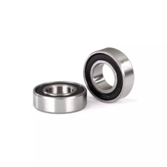Ball bearings, black rubber sealed (8x16x5mm) (2)