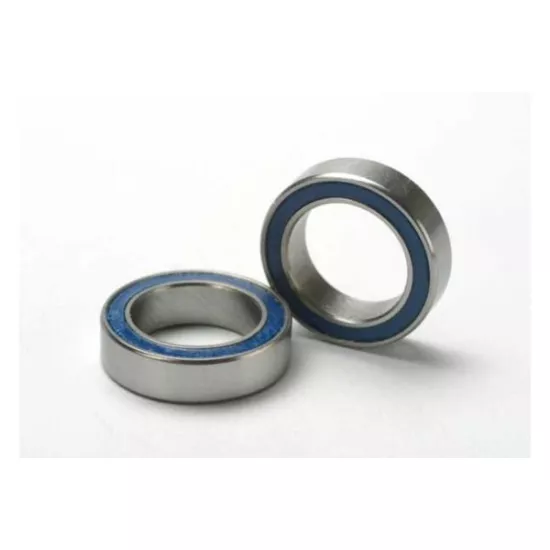 Ball bearings, blue rubber sealed (10x15x4mm) (2), TRX5119