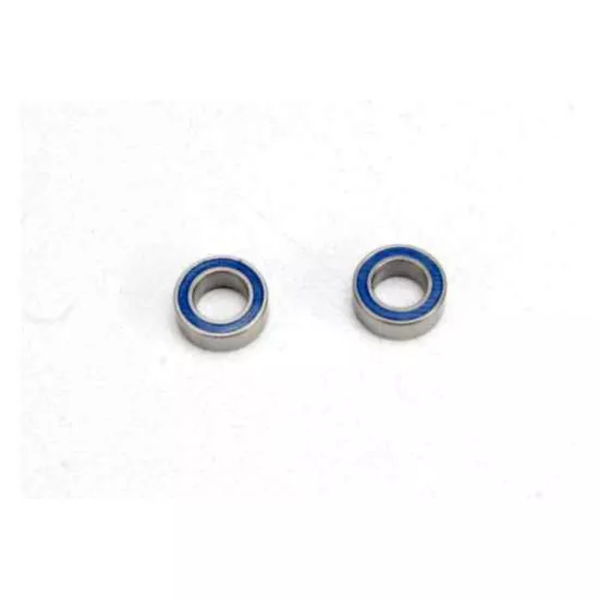 Ball bearings, blue rubber sealed (4x7x2.5mm) (2), TRX5124
