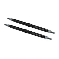 Toe links, Maxx (Tubes black-anodized, 7075-T6 aluminum, str, TRX5143A