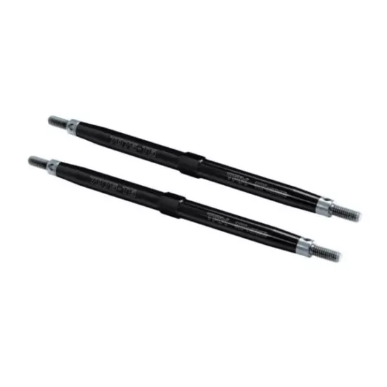 Toe links, Maxx (Tubes black-anodized, 7075-T6 aluminum, str, TRX5143A