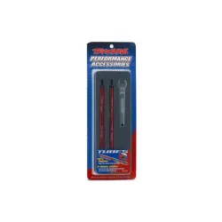 Toe links, Maxx (Tubes red-anodized, 7075-T6 aluminum, stron, TRX5143R