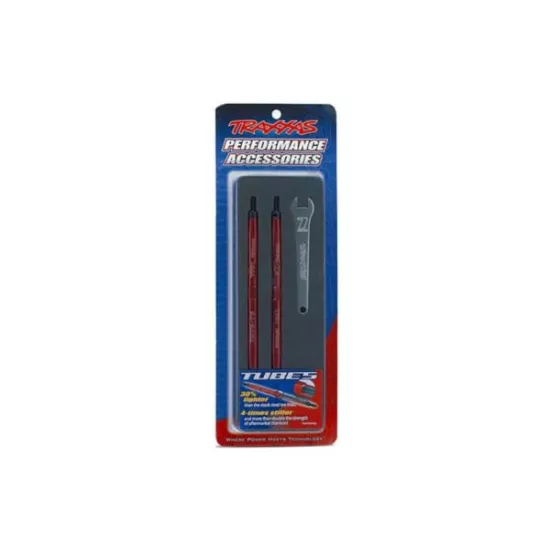 Toe links, Maxx (Tubes red-anodized, 7075-T6 aluminum, stron, TRX5143R