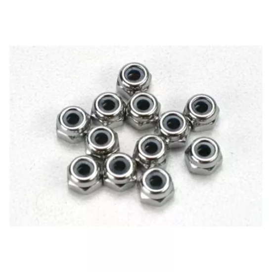 Nuts, 2.5mm nylon locking (12)