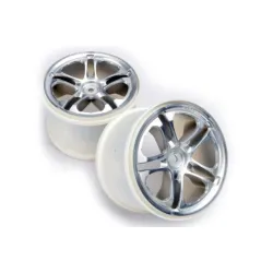 Wheels, SS (split spoke) 3.8 (satin) (2) (fits Revo/Maxx ser, TRX5172