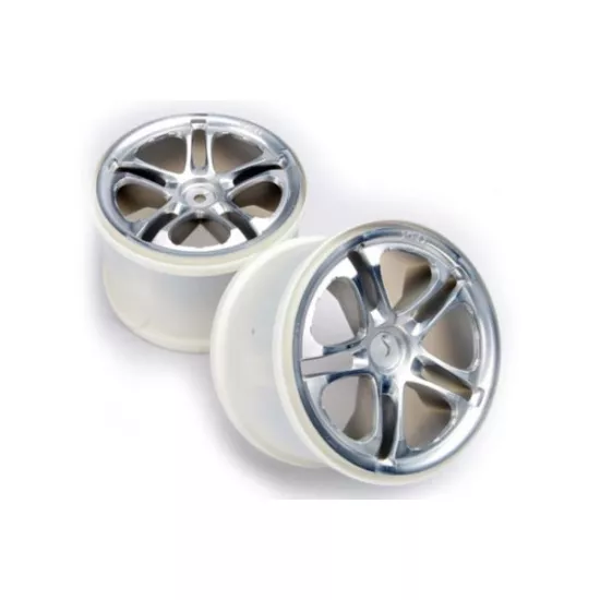 Wheels, SS (split spoke) 3.8 (satin) (2) (fits Revo/Maxx ser