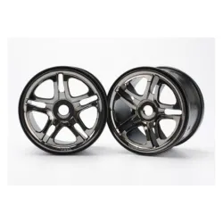 Wheels, SS (split spoke) 3.8 (black chrome) (2) (use with, TRX5172A