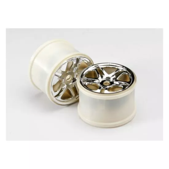 Wheels, SS (split spoke) 3.8 (chrome) (2) (use with 17mm spl