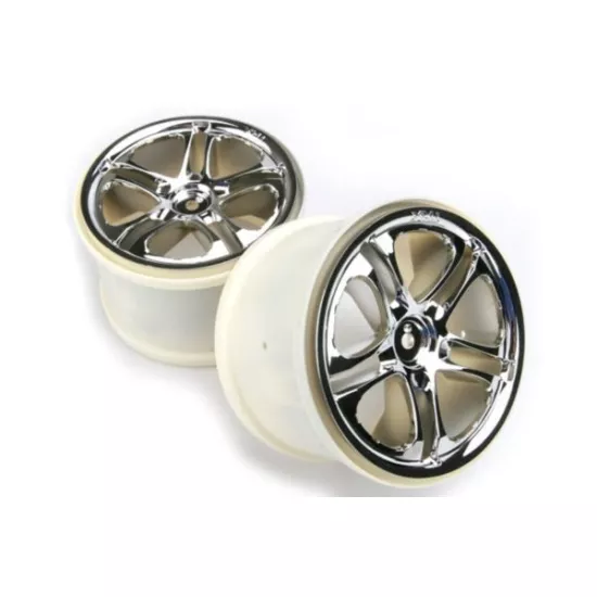 Wheels, SS (split spoke) 3.8 (chrome) (2) (fits Revo/Maxx se, TRX5172X
