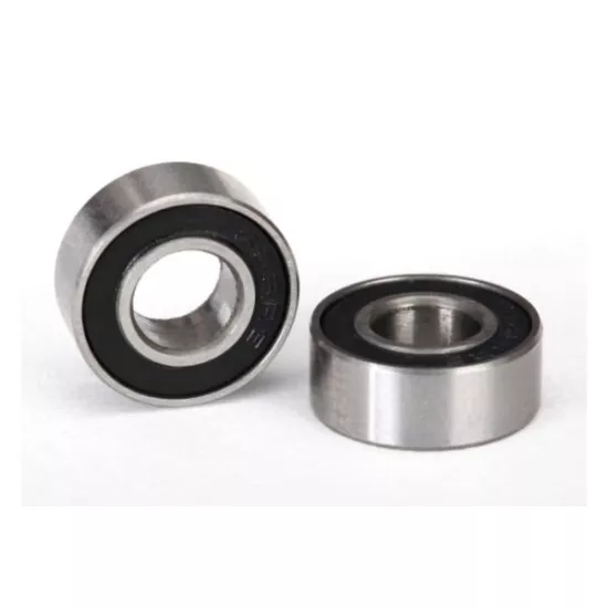6x13x5mm (2)Ball bearings black rubber sealed 