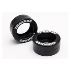 Tires, rubber (2) (fits Traxxas wheelie bar wheels)