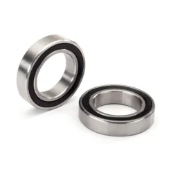 Ball bearing, black rubber sealed, stainless (20x32x7mm) (2)