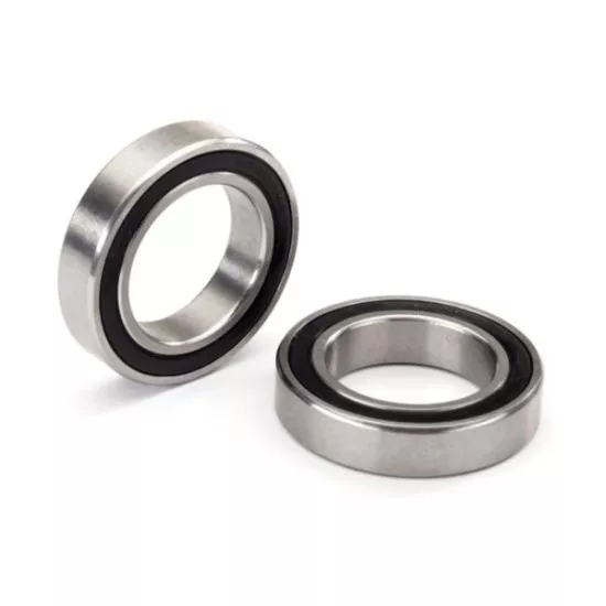 Ball bearing, black rubber sealed, stainless (20x32x7mm) (2)