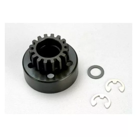 Clutch bell (15-tooth)/5x8x0.5mm fiber washer (2)/ 5mm e-cli