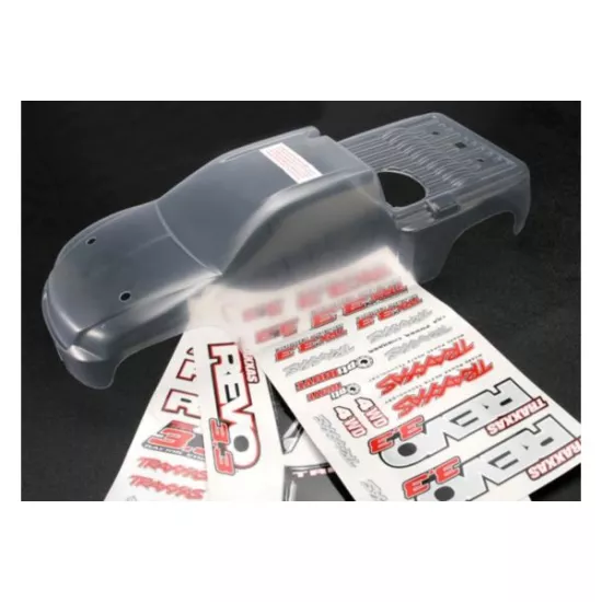 Body, Revo 3.3 (extended chassis) (clear, requires painting)