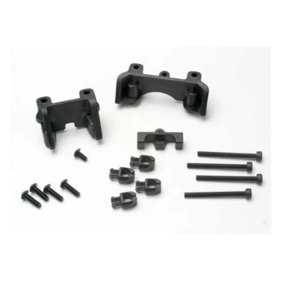 Shock mounts (front & rear)/ wire clip (1)/ chassis wire cli, TRX5317