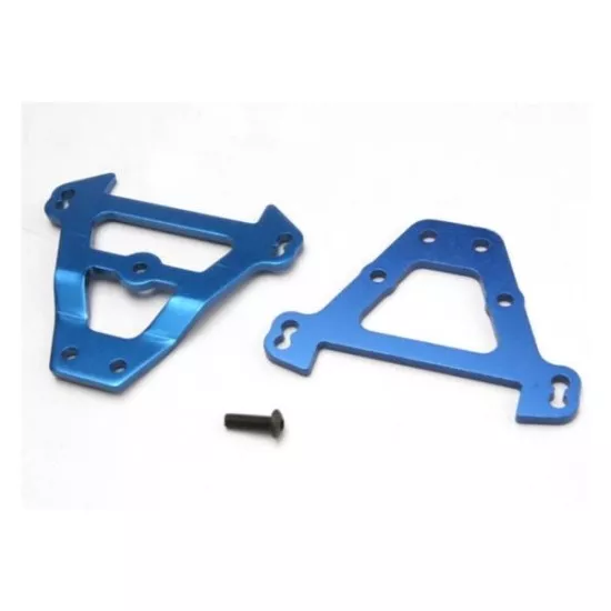 Bulkhead tie bars, front & rear (blue-anodized aluminum)