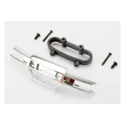 Bumper, front (chrome)/ bumper mount, front/ 4x10mm BCS (2)/, TRX5335A