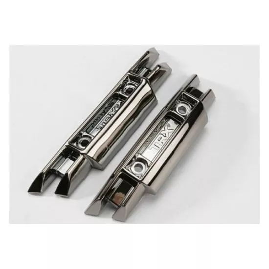 Bumpers, front and rear (black chrome), TRX5335X