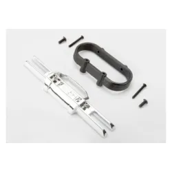 Bumper, rear (chrome)/ bumper mount, rear/ 4x10mm BCS (2)/ 3, TRX5336A