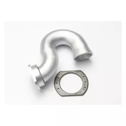 Header, exhaust (tubular aluminum, silver-anodized)/ spring, TRX5340X