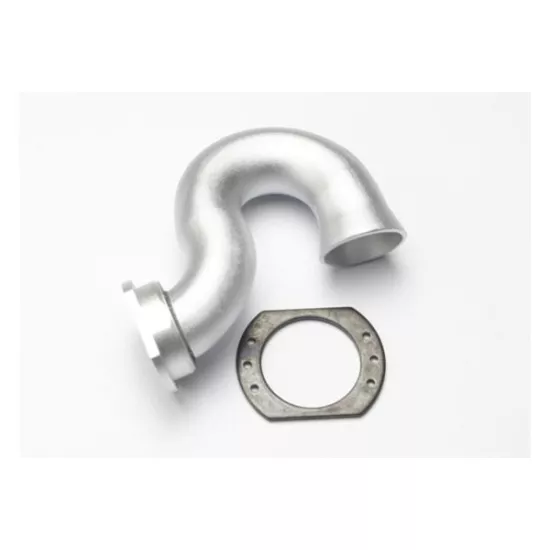Header, exhaust (tubular aluminum, silver-anodized)/ spring, TRX5340X