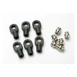 Rod ends, small, with hollow balls (6) (for Revo steering li, TRX5349